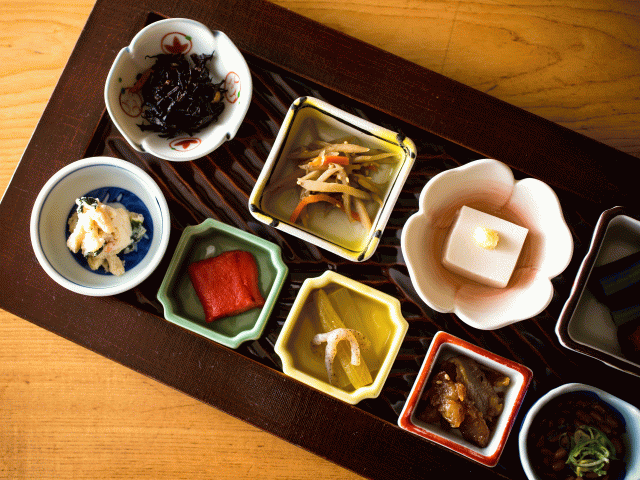 breakfast served at ryokan
