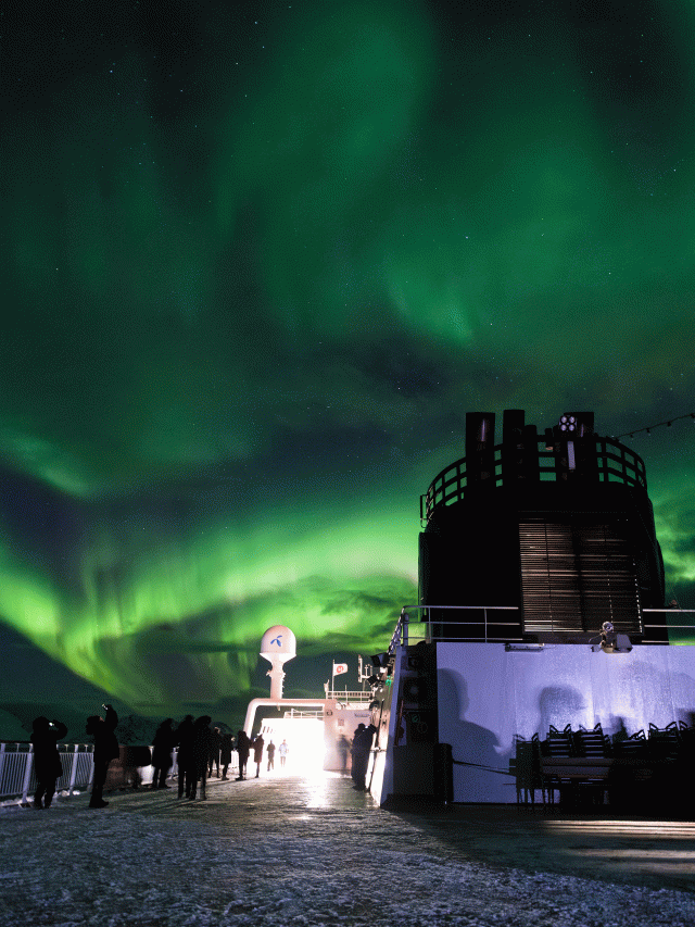 northern lights aboard MS Trollfjord