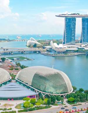Esplanade – Theatres on the Bay from above