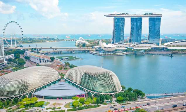 Esplanade – Theatres on the Bay from above