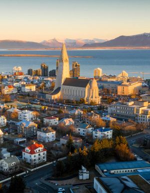 aerial view of Reykjavik buildings during daytime