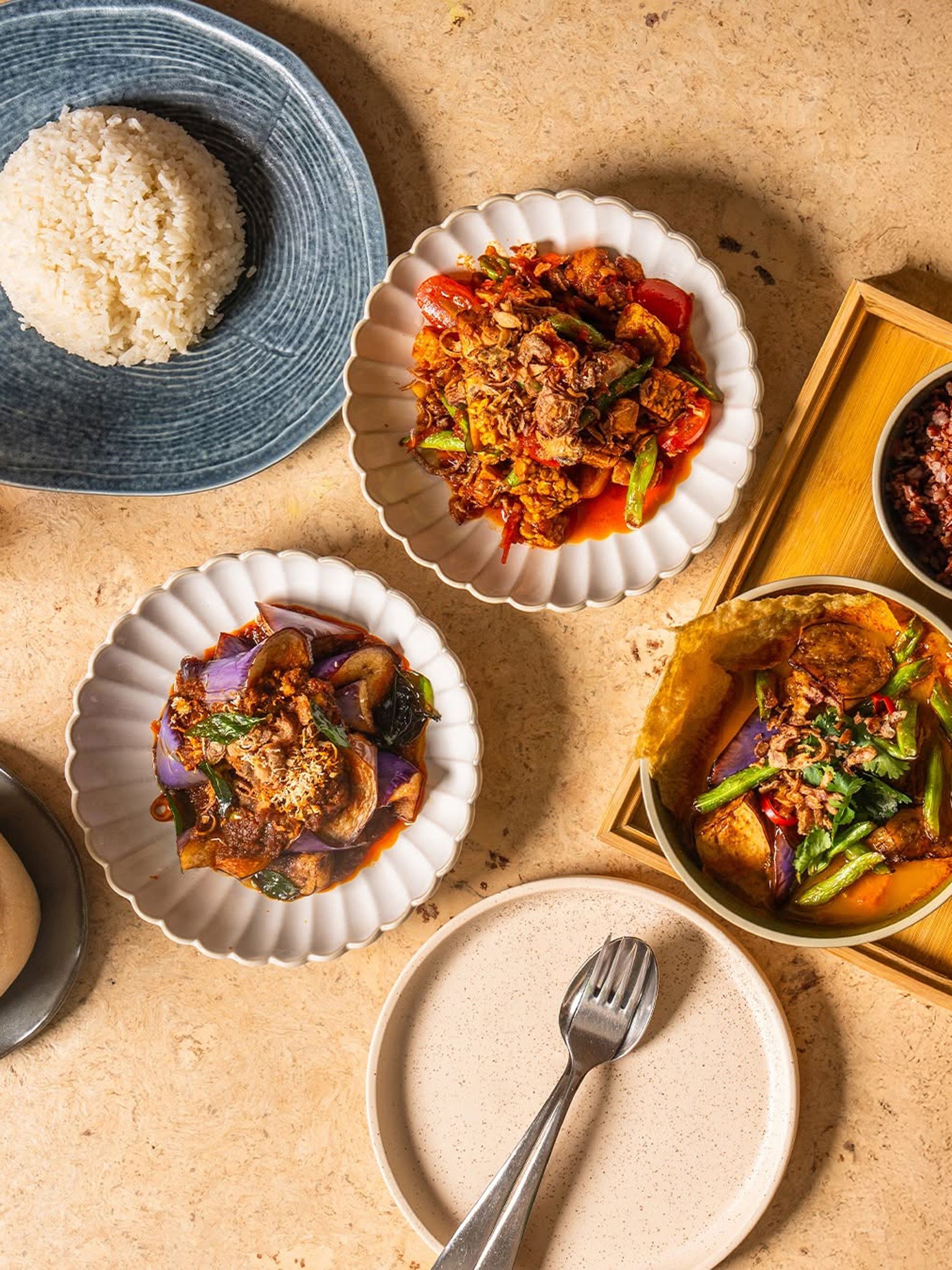 Singaporean dishes at The Coconut Club