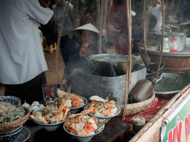 Vietnamese street food stall