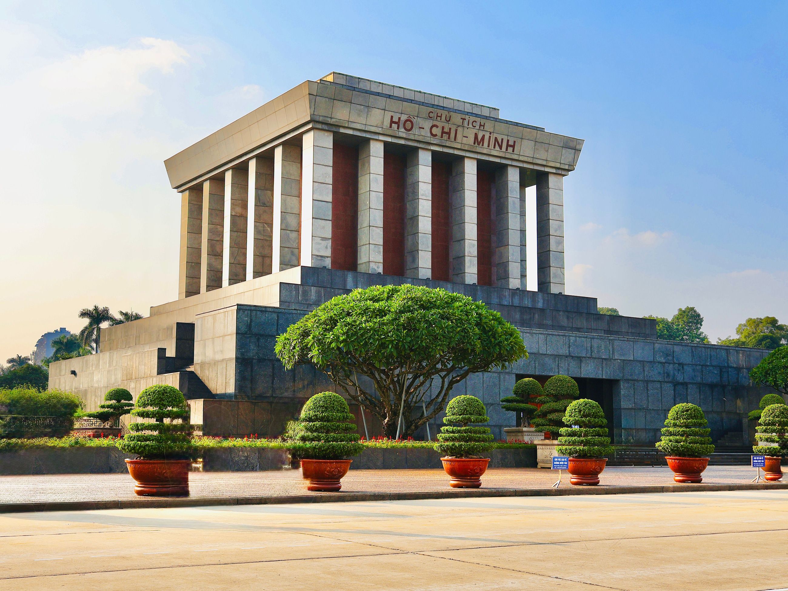 the Ho Chi Minh Mausoleum complex