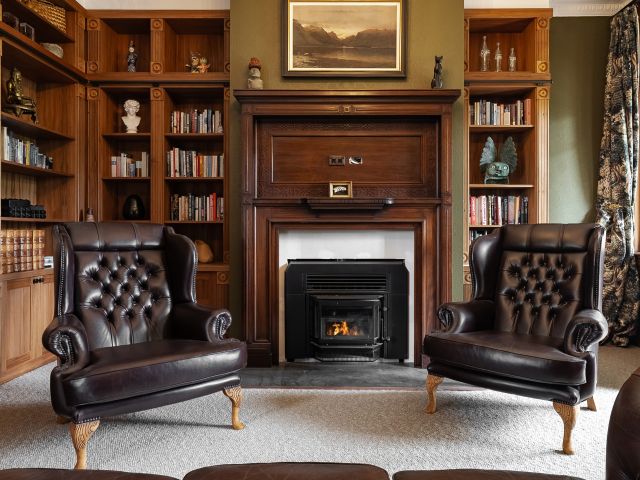 inside the castle library