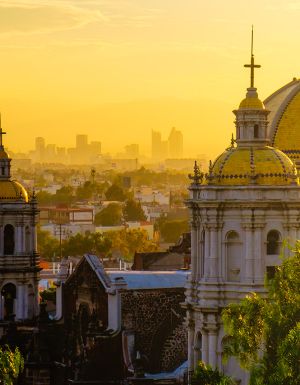 Mexico city skyline