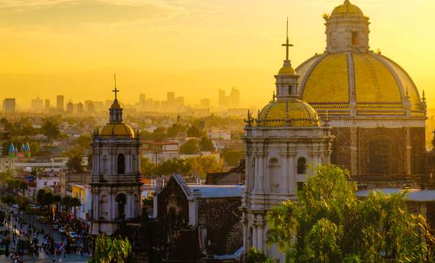 Mexico city skyline